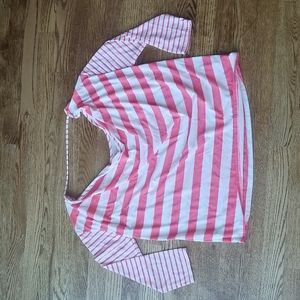 (M) American Eagle Ultra Soft Lightweight 3/4 Sleeve Shirt Back Cutout Oversized